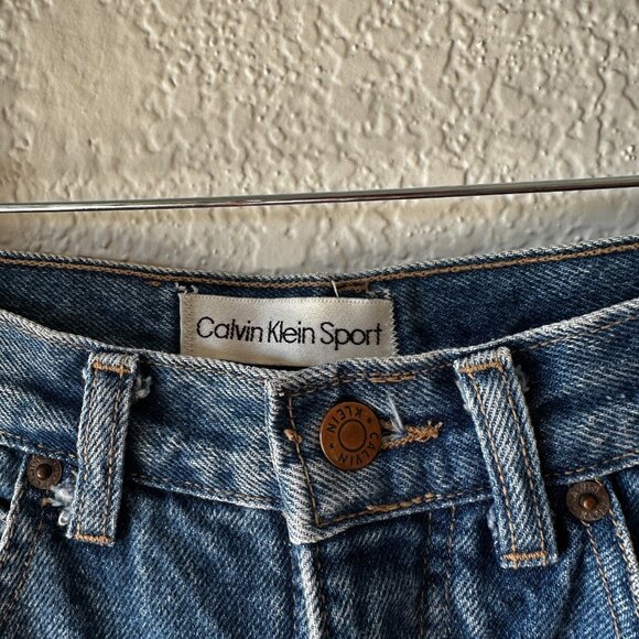 Vintage Calvin Klein Sport Mom Jean 90s Style Union Made Size 8 - 28" Waist - Picture 3 of 13